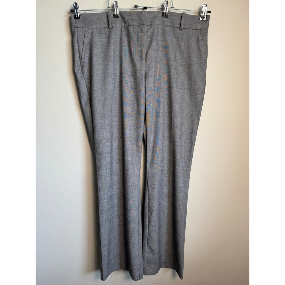 Le Chateau Womens Gray Glen Check Plaid Dress Trousers 18 Work Office Career